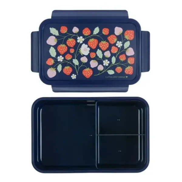A little lovely compagny A Little Lovely Company Bento lunchbox: aardbeien