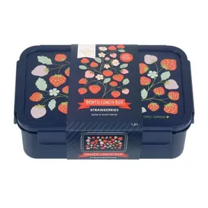 A Little Lovely Company Bento lunchbox: aardbeien