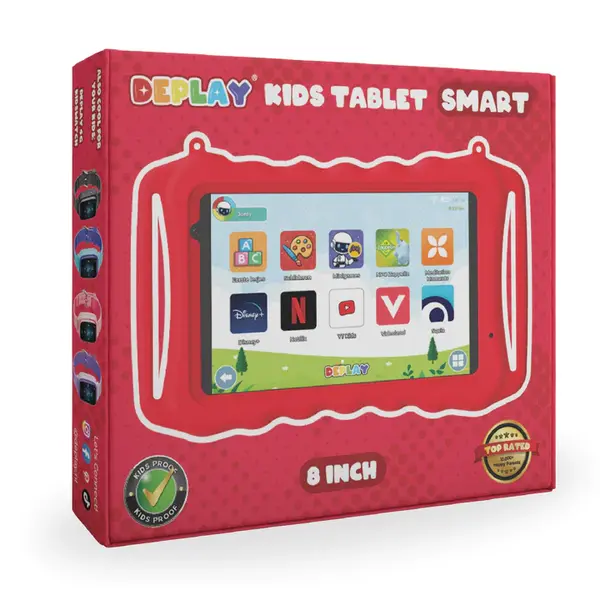 Deplay DEPLAY Kids Tablet SMART (8'')  Rood