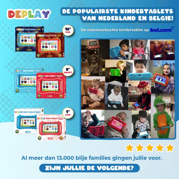 Deplay DEPLAY Kids Tablet SMART (8'')  Rood