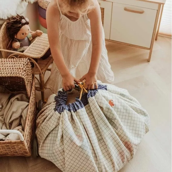 Speelkleed en opruimmat in één 