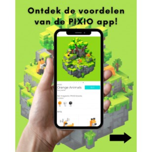 Pixio Pixio Abstract coffee 60 magneetblokjes