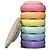 Stapelstein  Stapelstein Regenboog rainbow pastel Bundel 6 Stapelstenen + Balance Board