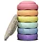 Stapelstein  Stapelstein Regenboog rainbow pastel Bundel 6 Stapelstenen + Balance Board