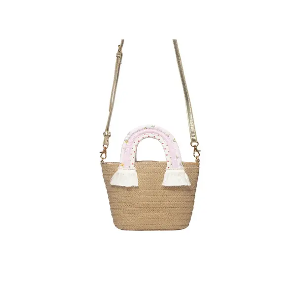 Rockahula Rockahula picnic rainbow handle basket