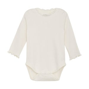 Huttelihut romper ls rib eggnog