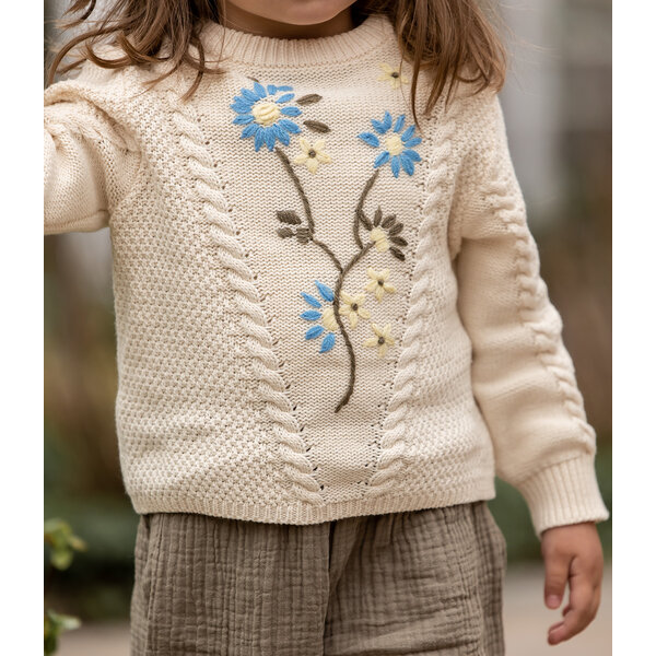 Fliink Fliink : flower embroidered sweater