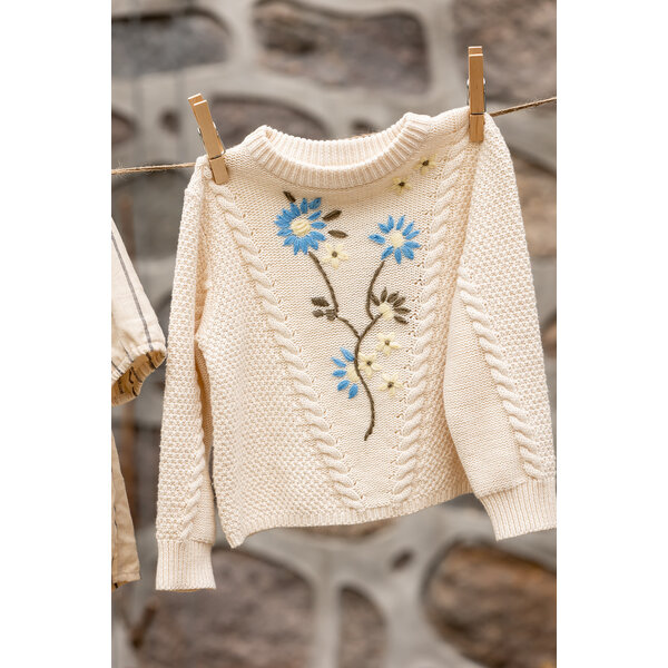 Fliink Fliink : flower embroidered sweater