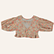 Tocoto Vintage Tocoto Vintage meisjesshirt sleeve blouse  with flower print