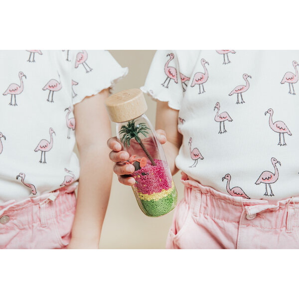 Petit Boum  Petit Boum - Sensorische fles - Flamingo