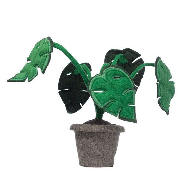 Kidsdepot KidsDepot Plant monstera, vilten decoratie plant