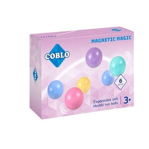 Coblo 6 delige knikkerset pastel