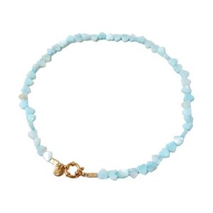 LOVEissue moeder en kinderketting Seashelly hearts blue