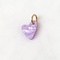 LOVEissue  LOVEissue Charm | Heart glitter resin lila