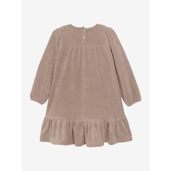 Huttelihut  HUTTEliHUT - baby jurk Velour fawn