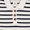 Copenhagen Colors Copenhagen Colors gestreepte pique polo navy/cream