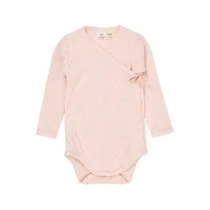 Copenhagen colors pointelle hart romper dusty rose