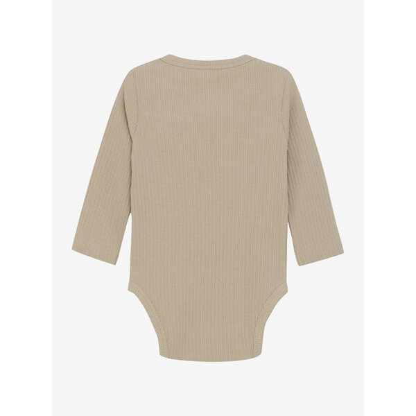 Huttelihut  HUTTEliHUT romper rib beige