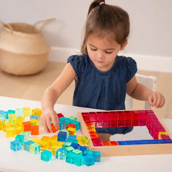 Tickit  Gem cube Mirror tray- Edelstenen set (met spiegel)