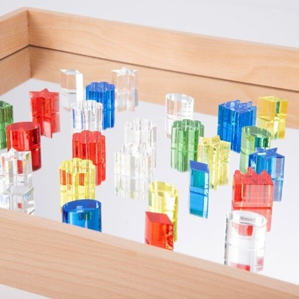 Tickit  Gem cube Mirror tray- Edelstenen set (met spiegel)