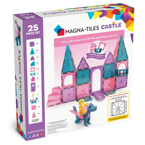 Magnatiles Magna-Tiles Castle DLX 48-Stuks Set 3+ (Roze kasteel)