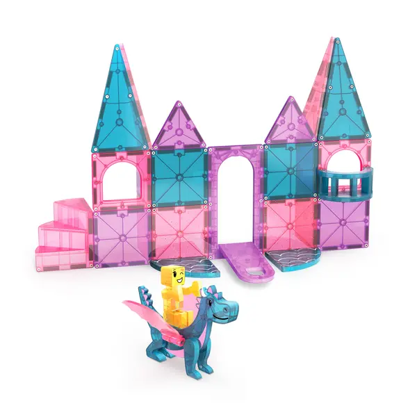 Magnatiles Magna-Tiles Castle DLX 48-Stuks Set 3+ (Roze kasteel)