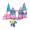 Magnatiles Magna-Tiles Castle DLX 48-Stuks Set 3+ (Roze kasteel)