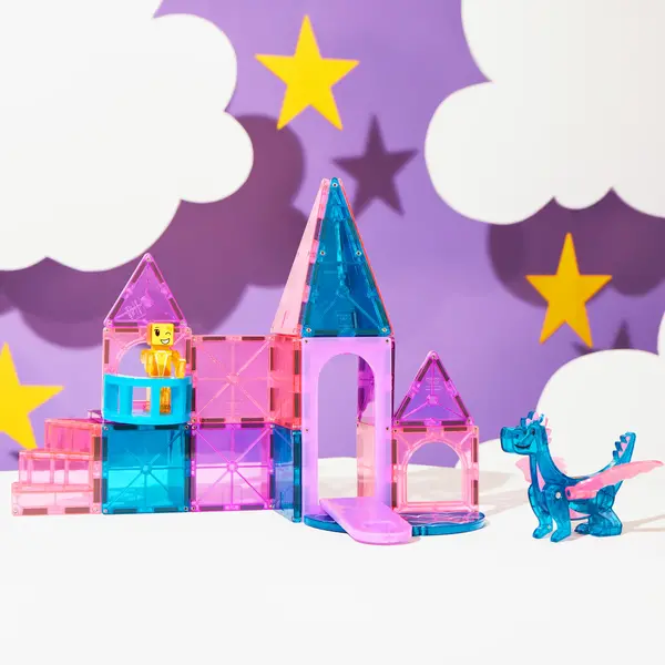 Magnatiles Magna-Tiles Castle DLX 48-Stuks Set 3+ (Roze kasteel)