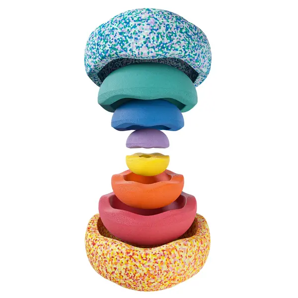 Stapelstein  Stapelstein  summer rainbow set  Classic 8 stuks