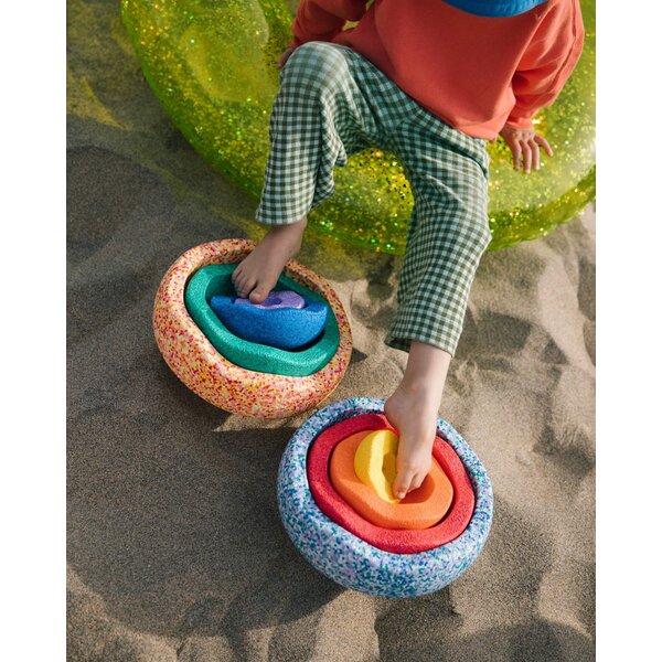Stapelstein  Stapelstein  summer rainbow set  Classic 8 stuks