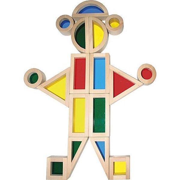 Eduplay  Eduplay houten regenboog blokken 24 stuks