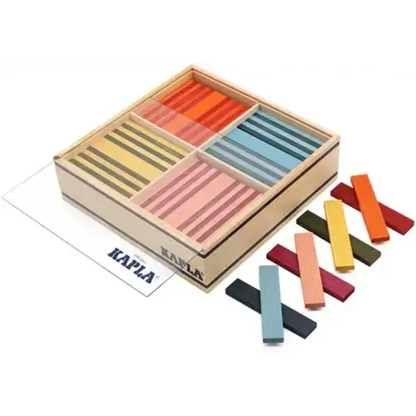 Kapla  Kapla - 100 OCTOCOLOR CASE : 100 planks in eight colours