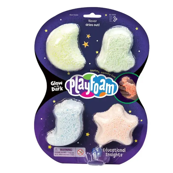 Learning Resources Learning Resources Playfoam Glow in the dark Set van 4