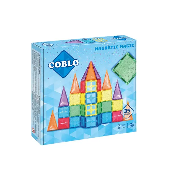 Coblo Coblo magnetische stenen 35 stuks glitter