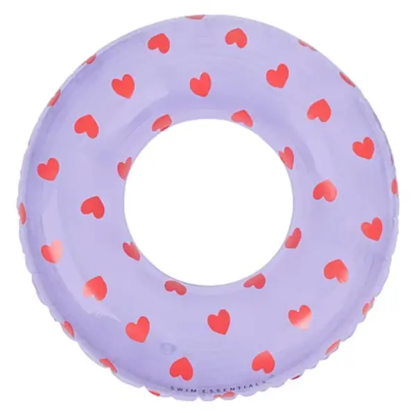 Swimessentials   Swim Essentials Zwemring Hart Lila, 90cm 6+ jaar