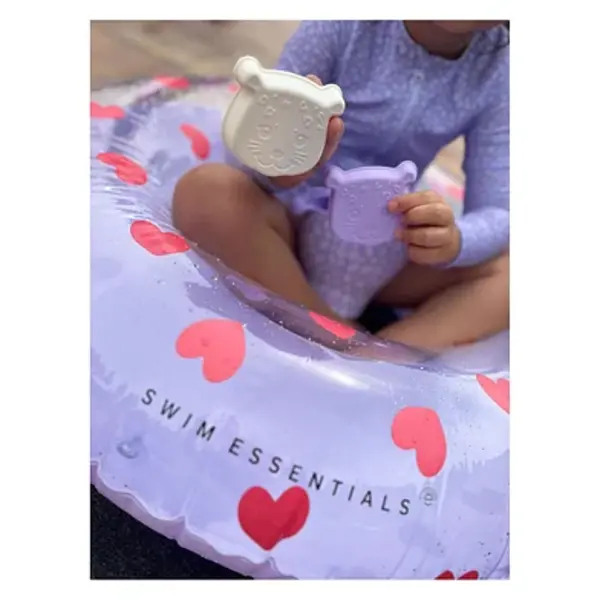 Swimessentials   Swim Essentials Zwemring Hart Lila, 90cm 6+ jaar