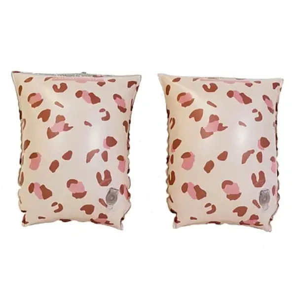Swimessentials   Swim Essentials | Roze leopard zwembandjes 2-6 jaar
