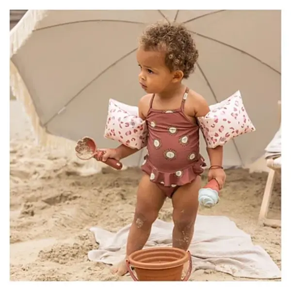 Swimessentials   Swim Essentials | Roze leopard zwembandjes 2-6 jaar