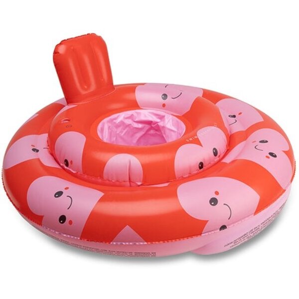Swimessentials   Swim Essentials | Rood/Roze Hartjes Baby Float 0-1 jaar