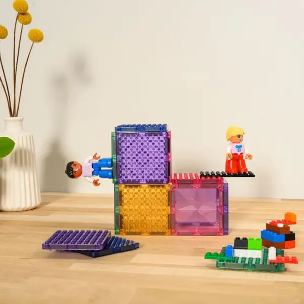 Coblo Coblo brick magnetische stenen pastel 12 stuks