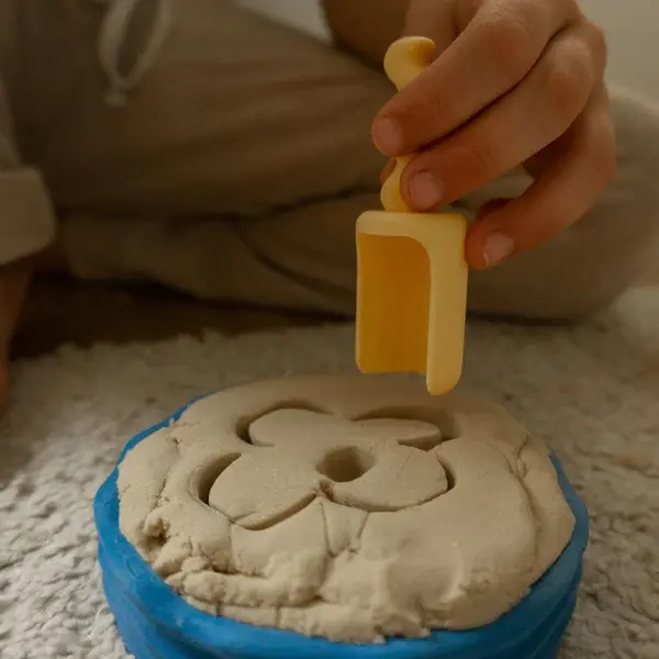 Grennn Grennn x Little Botanic Label schepje klein waves  geel