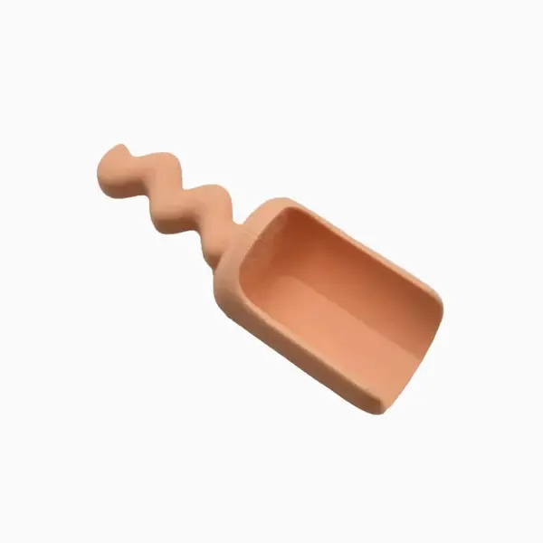 Grennn Grennn x Little Botanic Label schepje klein waves - lichtoranje