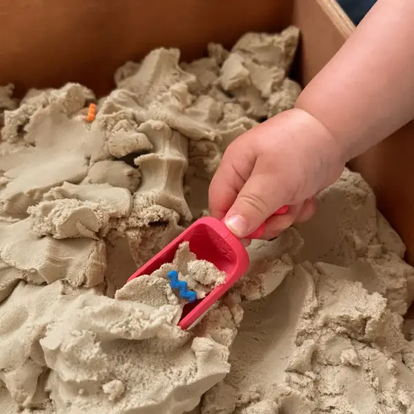 Grennn Grennn x Little Botanic Label schepje klein waves pastel rood