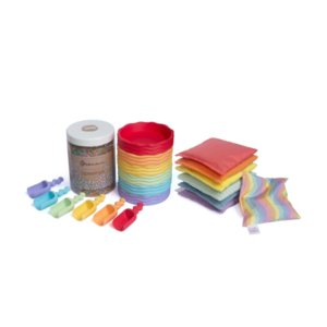 Grennn x Little Botanic label  Waves Pastel grote Speelset