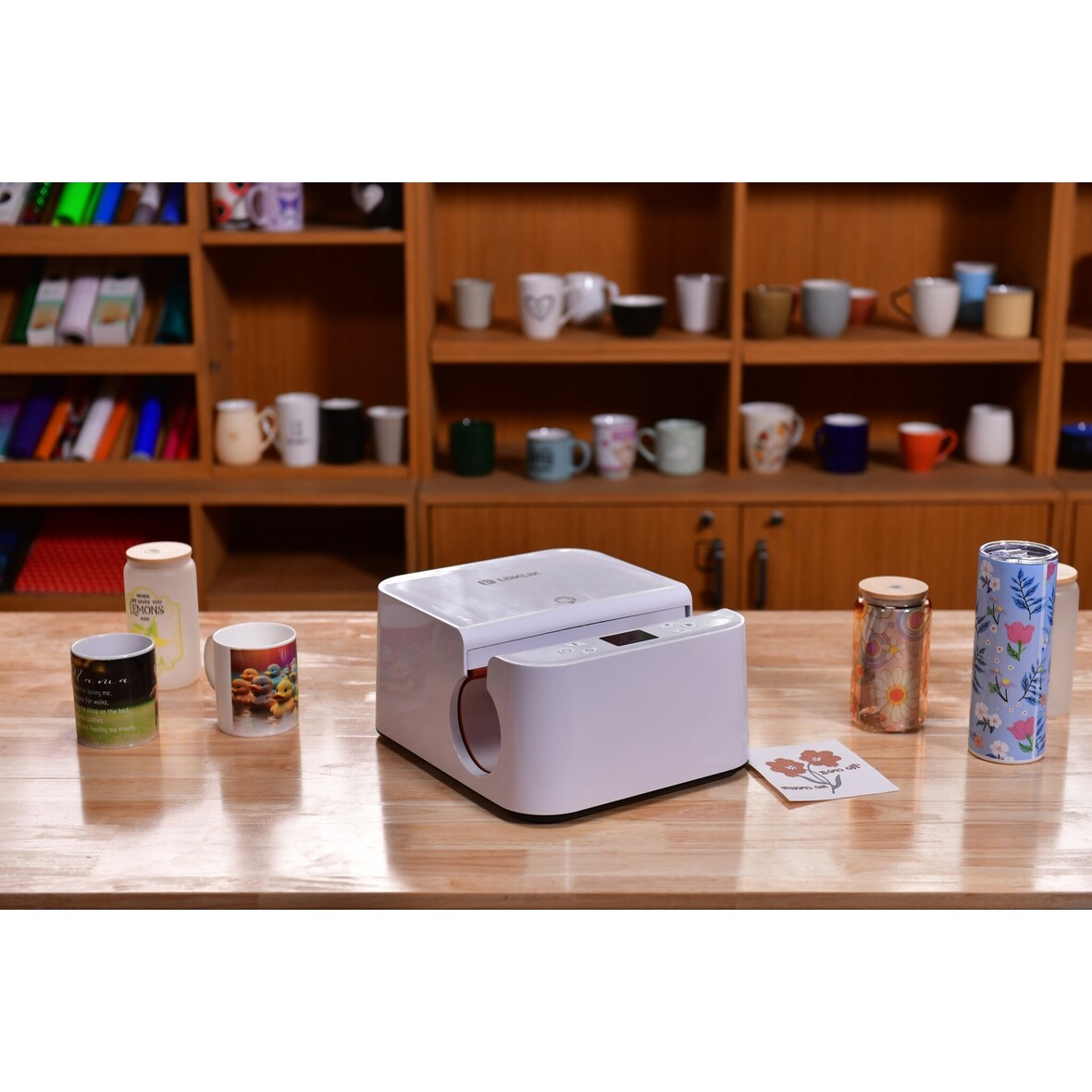 LOKLIK Auto Tumbler Heat Press - LOKLiK White