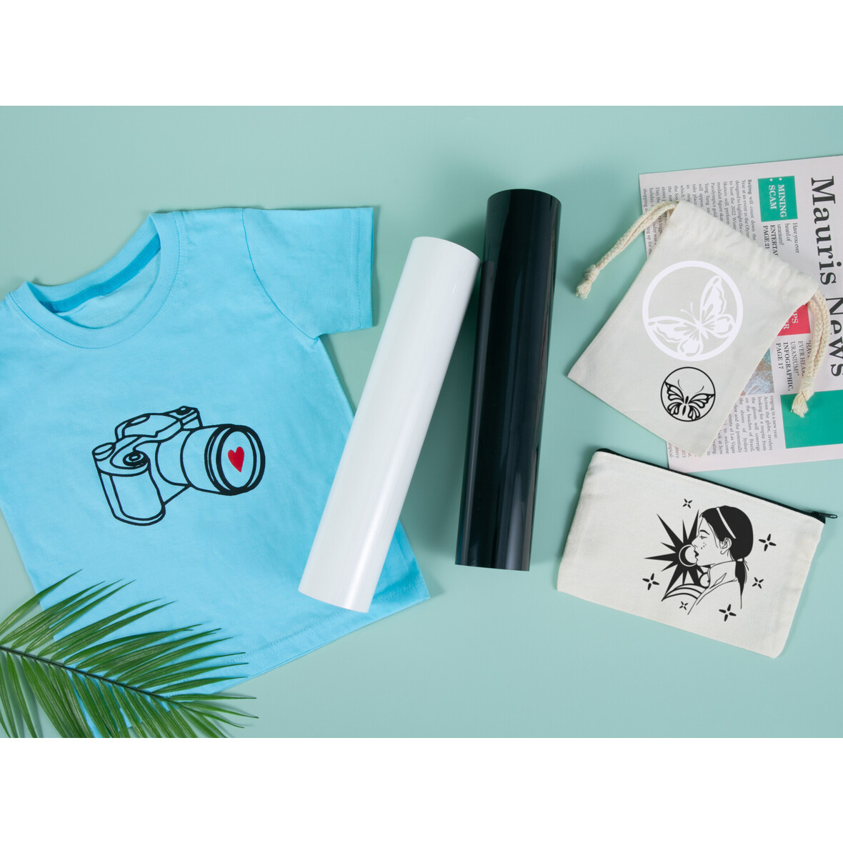 LOKLIK Heat Transfer Vinyl Basic - Aqua Blue - 30.5 x 180 cm