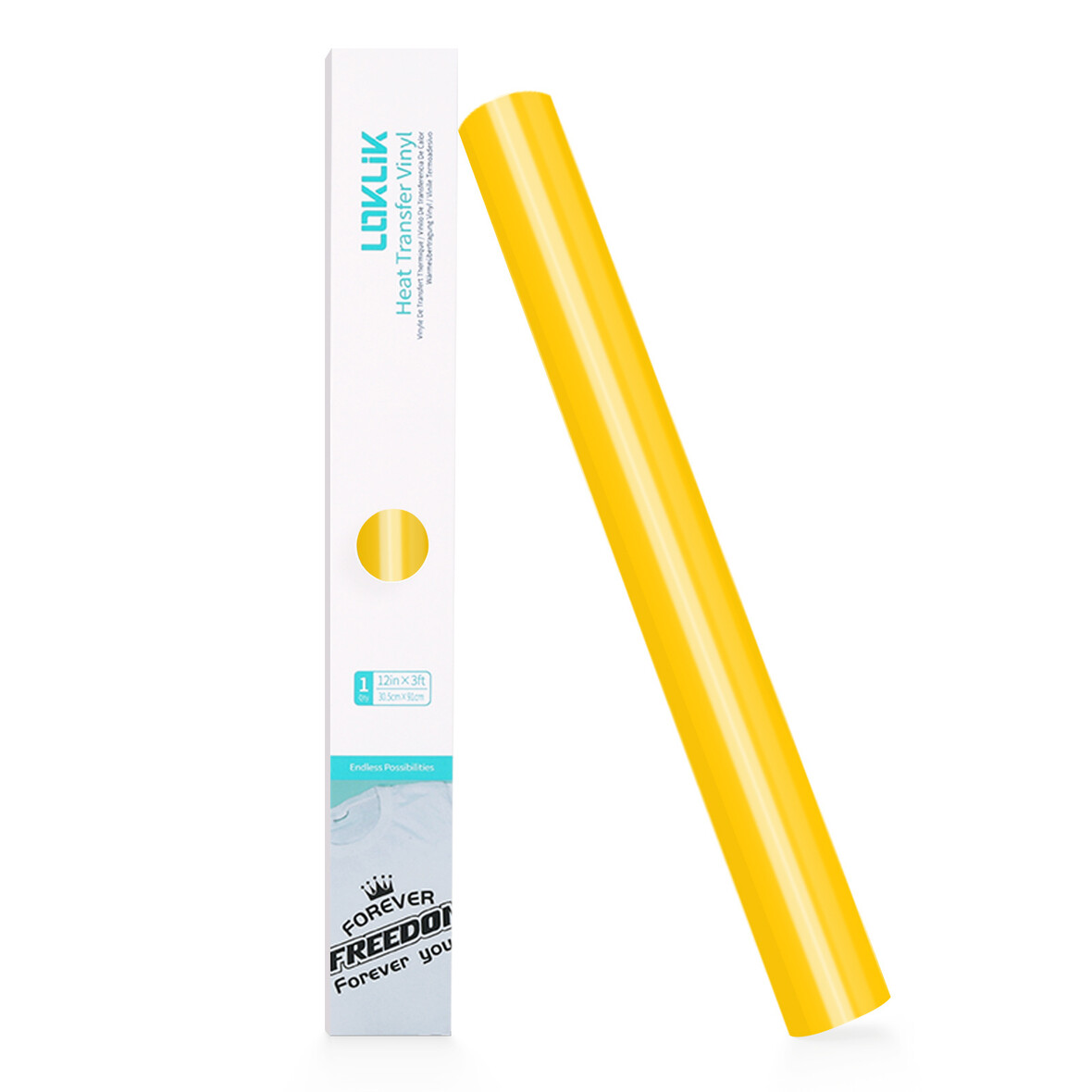 LOKLIK Heat Transfer Vinyl Basic - Yellow - 30.5 x 180 cm