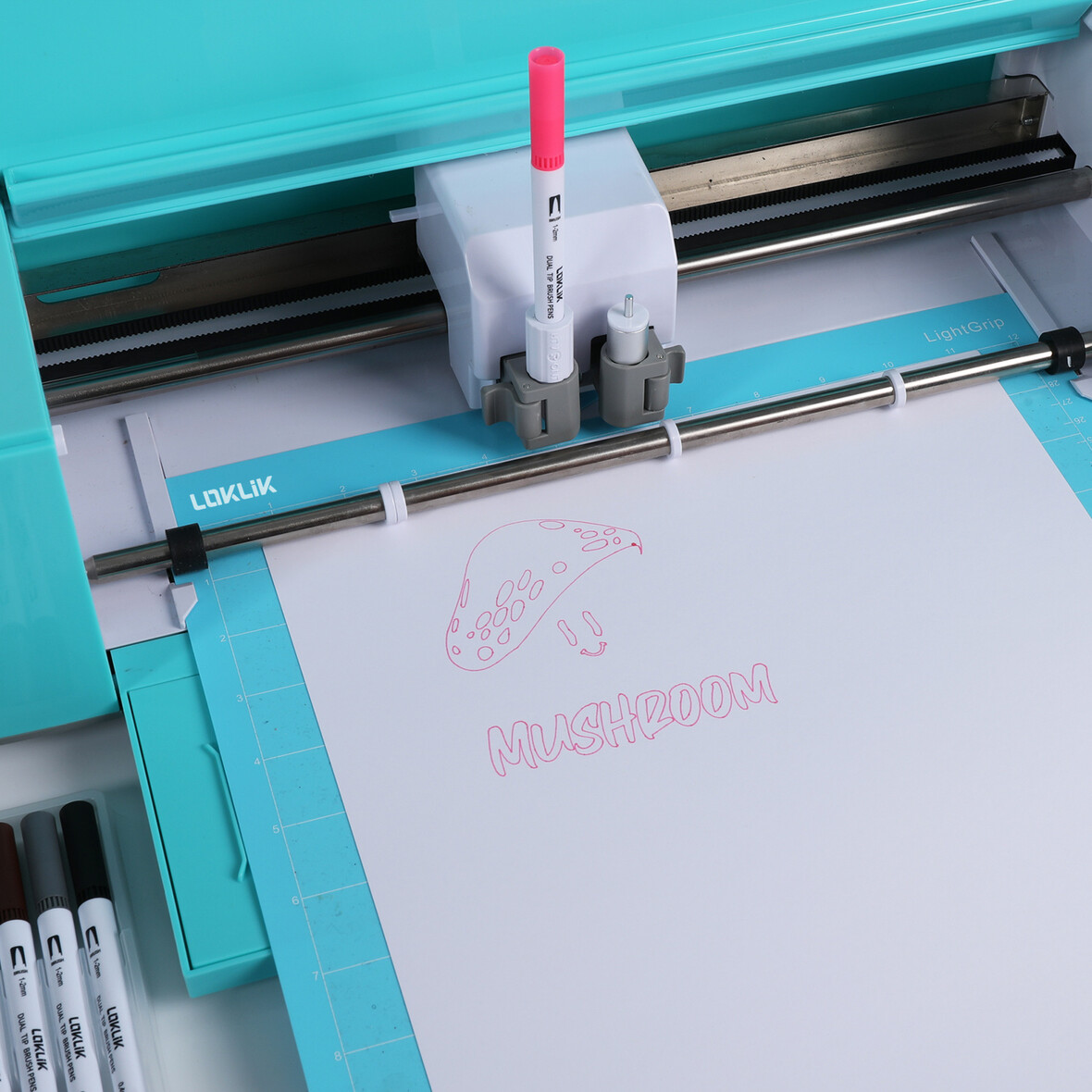 LOKLIK Dual Tip Brush Pens - 12 Colors