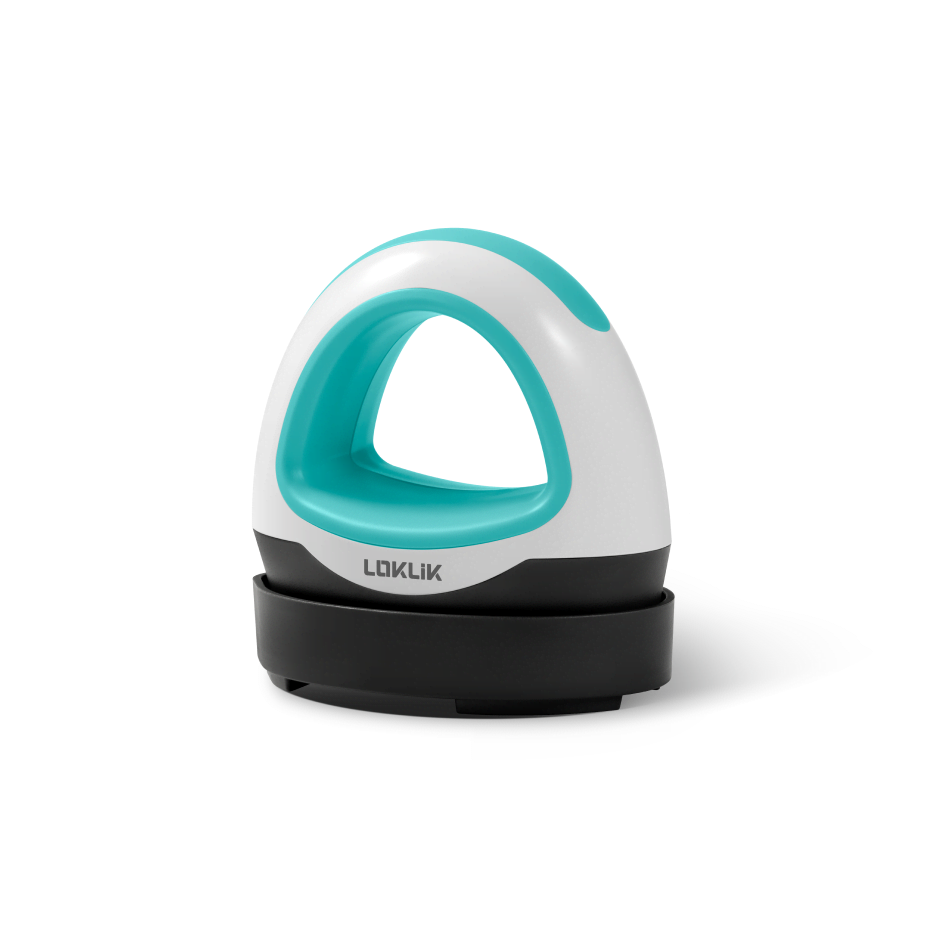 Mini Heat Press in LOKLiK Blue in its safety base.