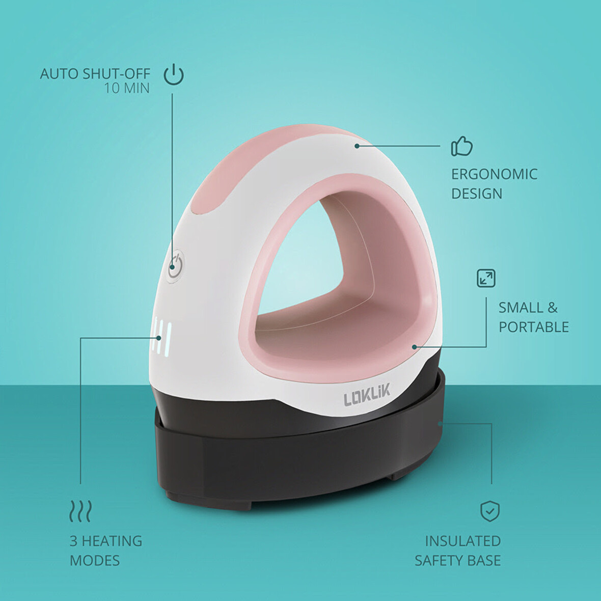 LOKLIK Mini Heat Press - Romance Pink